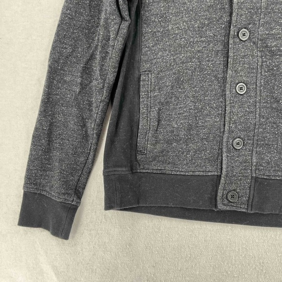 Rock & Republic Men's Black Grey Zip Hoodie Button Up Jacket Size Small - Picture 3 of 9